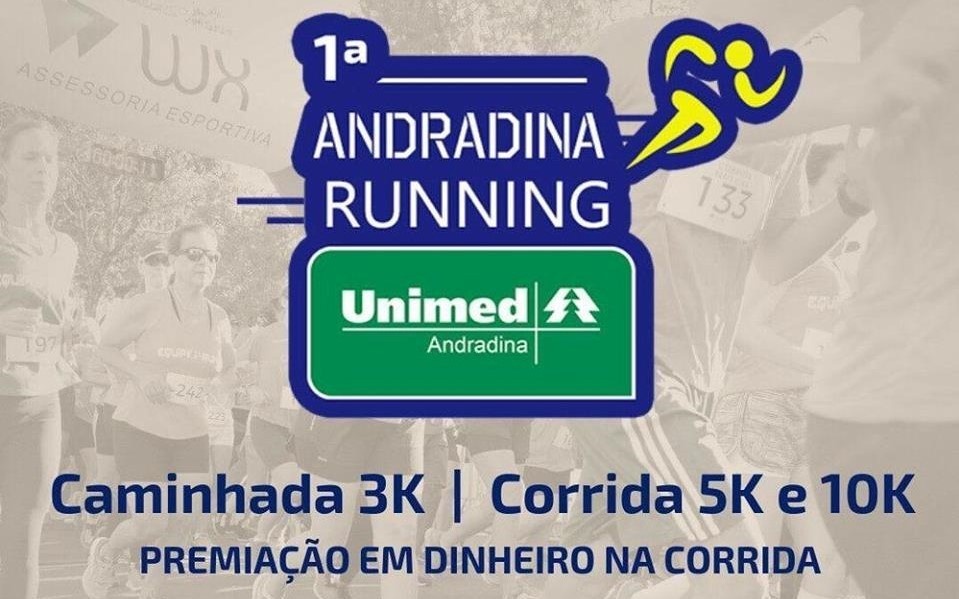 1ª Andradina Running Unimed acontece no próximo mês